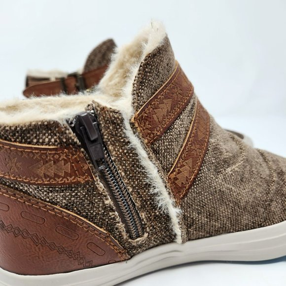 Blowfish Mojo-B SHR Faux Fur Lined Ankle Booties Sneakers, New, Fall Shoes - Picture 8 of 12